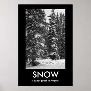 雪のDemotivationalポスター ポスター