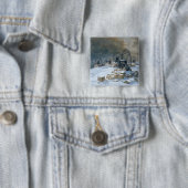 雪のGentilly、1879年のピット 缶バッジ (インサイチュ)