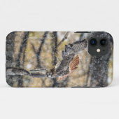 雪のiPhoneの場合の赤い尾タカ Case-Mate iPhoneケース (裏面(横))