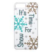 雪のiPhoneケースの時間 Case-Mate iPhoneケース (裏面)