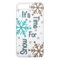 雪のiPhoneケースの時間