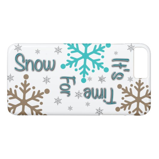 雪のiPhoneケースの時間 Case-Mate iPhoneケース (裏面(横))