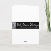 雪のLepordのポートレートカード カード (裏面)