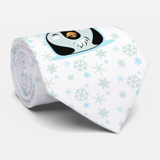 雪のPengi ネクタイ (ロール)