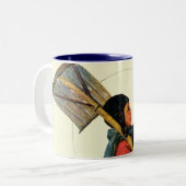 雪のShoveler ツートーンマグカップ (正面左)