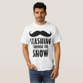 雪のTシャツを通っておもしろいな隠匿 Tシャツ (正面フル)