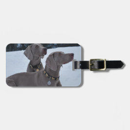 雪のWeimeraner ラゲッジタグ