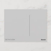 雪はがきにオークの木 ポストカード (裏面)