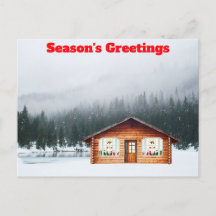 雪はがきのシーズングリーティングキャビン