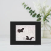 雪はがきリス ポストカード (スタンド正面)