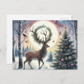 雪はがき中の魅惑された至スタンド シーズンポストカード (正面/裏面)