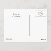 雪はがき内で待機 ポストカード (裏面)