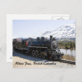 雪はがき内のホワイトパストレイン ポストカード (正面/裏面)