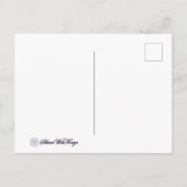 雪はがき内の小さな家 ポストカード (裏面)