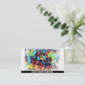 *~*雪はっきりした除雪車AP74 名刺 (スタンド正面)