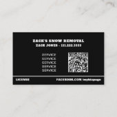 *~*雪はっきりした除雪車AP74 名刺 (裏面)