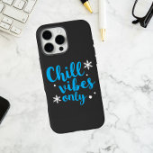 雪はっきりした雪の青い「Chill vibes only」 Case-Mate iPhoneケース