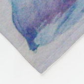 雪は上がりました。 花 フリースブランケット (角)