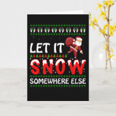 雪は他の場所で降ってくれ カード (黄色い花)