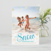 雪は他の場所で降ってくれ 現代のバケーション写真 シーズンカード (スタンド正面)