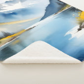 雪は山と湖のキャップ シェルパブランケット (3/4)