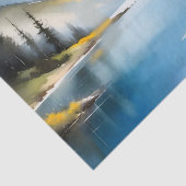 雪は山と湖のキャップ 薄葉紙 (詳細)