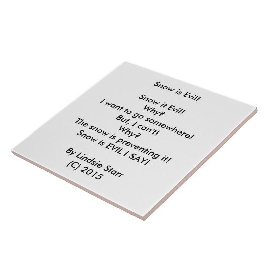 雪は邪悪です! 詩のタイル! タイル (側面)