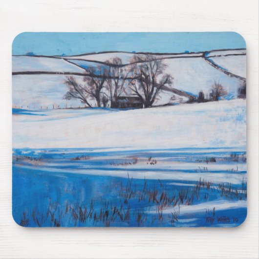 雪は2010年を尾行します マウスパッド (正面)