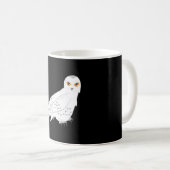 雪ふくろうの白いフオカマドリ コーヒーマグカップ (正面右)