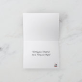 雪ふくろうメリークリスマスハッピーニューイヤーカード シーズンカード (内部)