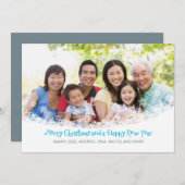 雪ぼけフォトホリデーカード シーズンカード (正面/裏面)