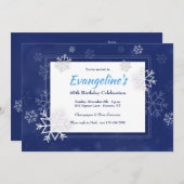 雪ぼやけ片招待状 招待状 (正面/裏面)