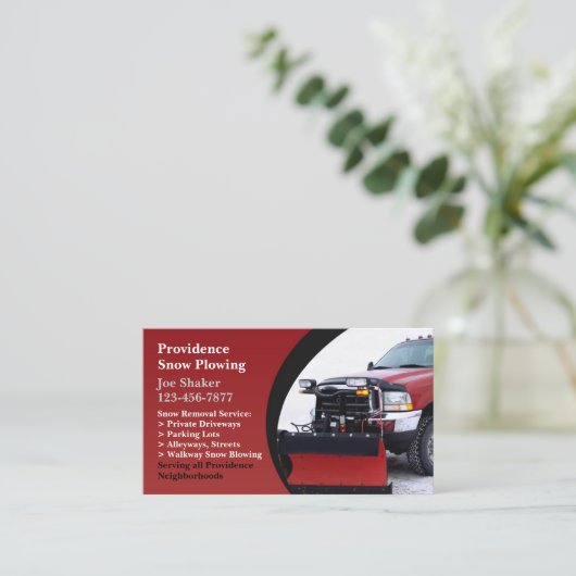 雪まき名刺 名刺 (スタンド正面)