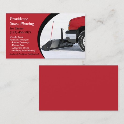 雪まき名刺 名刺 (正面/裏面)