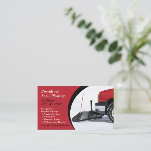 雪まき名刺 名刺 (スタンド正面)