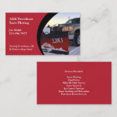 雪まき名刺 名刺 (正面/裏面)