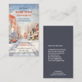 雪まき名刺 名刺 (正面/裏面)