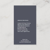 雪まき名刺 名刺 (裏面)