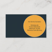 雪まき名刺 名刺 (裏面)