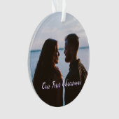 雪むらさき雪の森メリークリスマス オーナメント (正面)