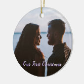 雪むら雪の森メリークリスマスサー セラミックオーナメント (左)