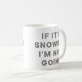 雪もしが降っている コーヒーマグカップ (正面右)