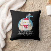 雪もしが降って行かない |冬のサおもしろいイイン クッション (ブランケット)