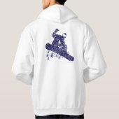 雪もしに乗った – 簡単- パーカ (裏面)