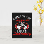 雪もし盤の金は幸せ買に説明できない カード (黄色い花)