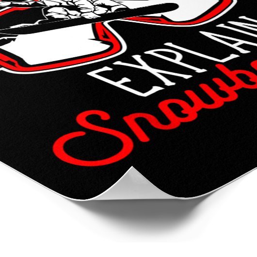 雪もし盤の金は幸せ買に説明できない ポスター (角)