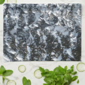 雪もみの木のテクスチャ キッチンタオル (折り畳み)