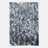 雪もみの木のテクスチャ キッチンタオル (縦)