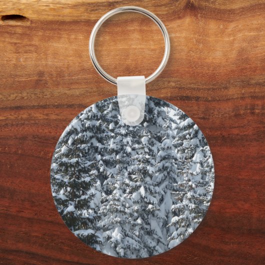 雪もみの木のテクスチャ キーホルダー (正面)