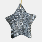 雪もみの木のテクスチャ セラミックオーナメント (左)